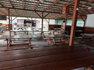 wiata, lawki, grill biala mewa