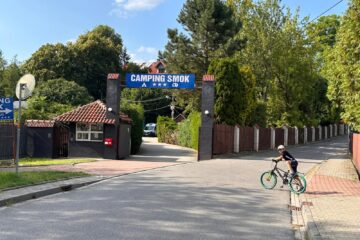 wjazd na camping smok w Krakowie