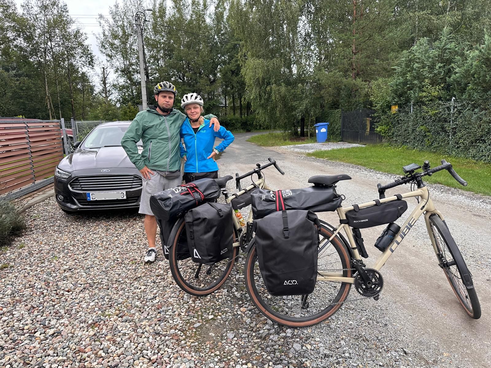 wycieczka PUCK TCZEW na rowerach start